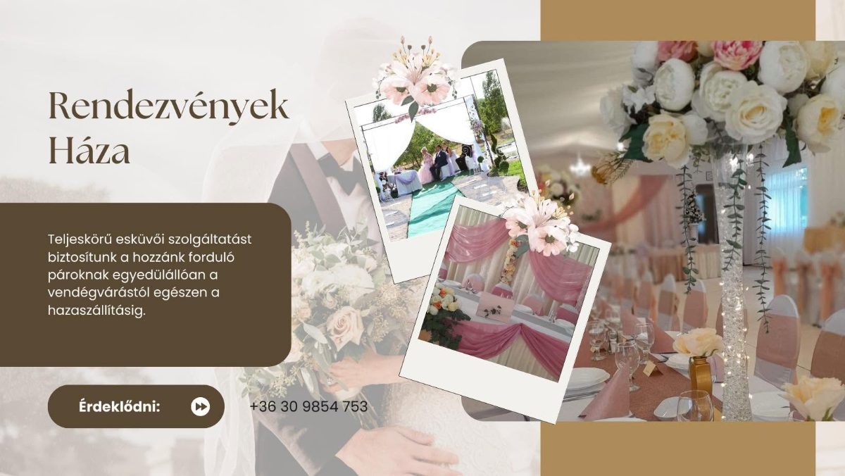 Lakodalmi dekoráció és esküvőszervezés Szentesen